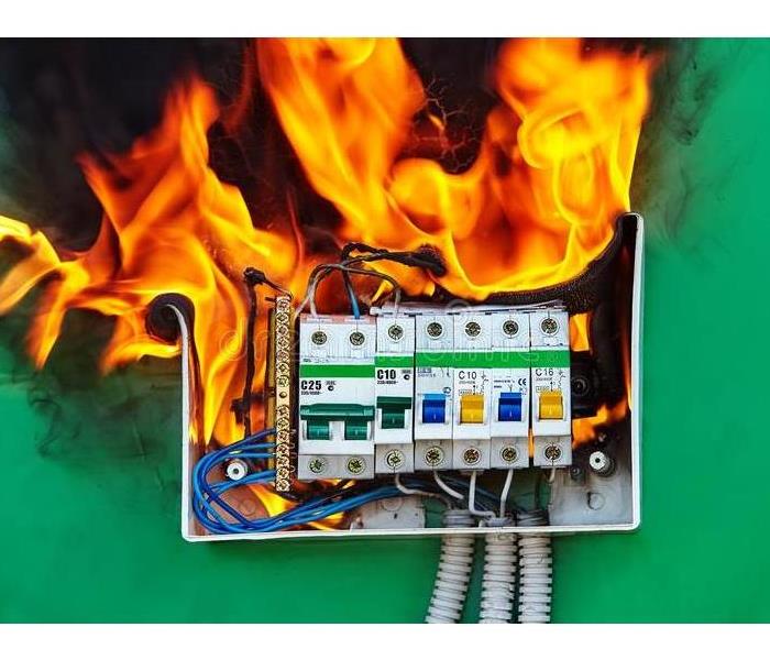 Circuit board electrical fire